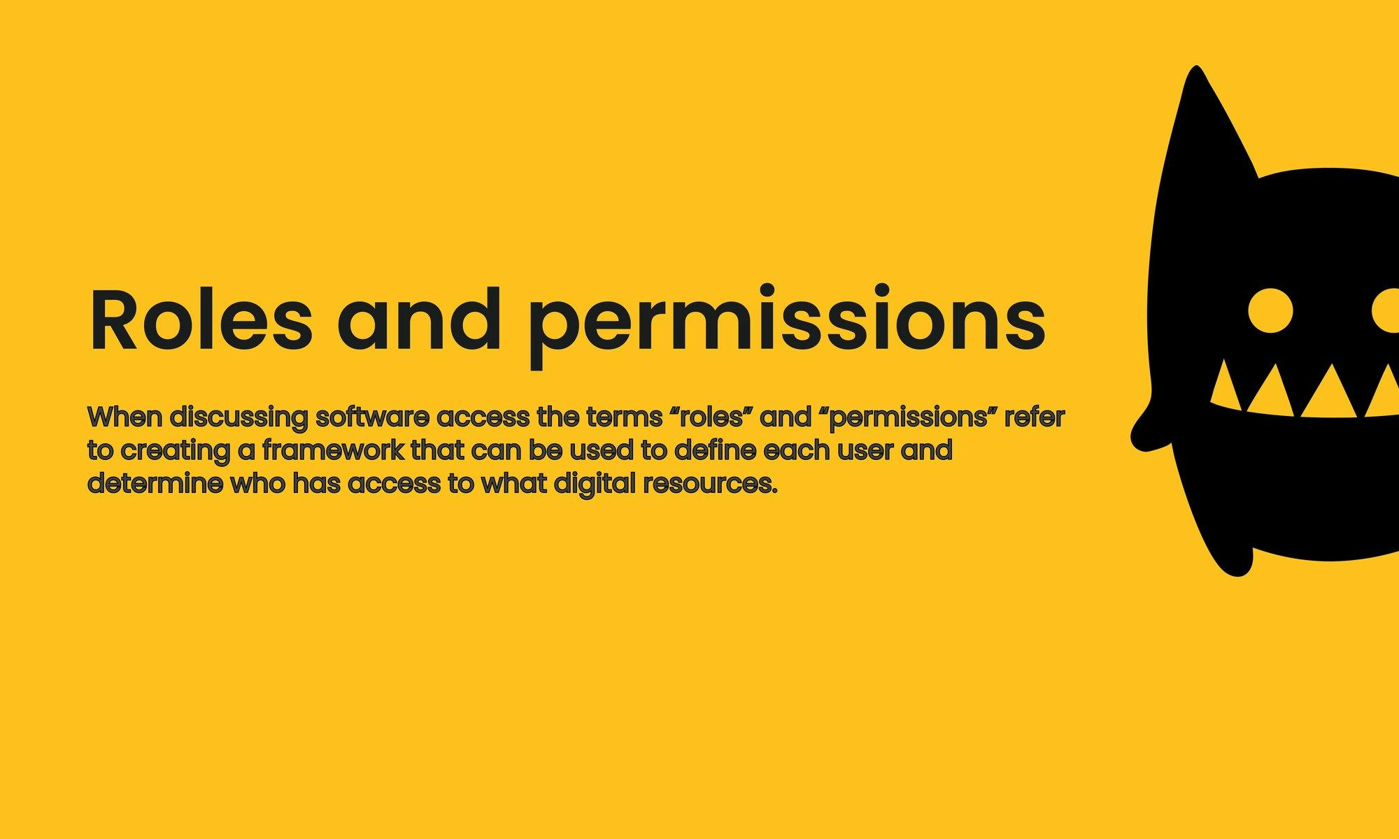 Roles and permissions definition | A brief guide