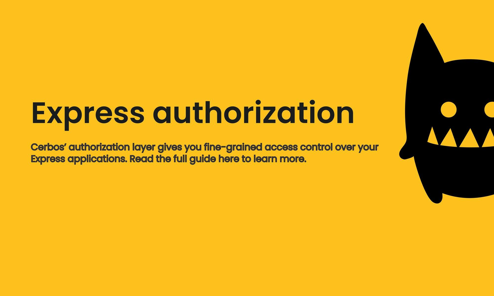 Express authorization: Scalable authorization for applications