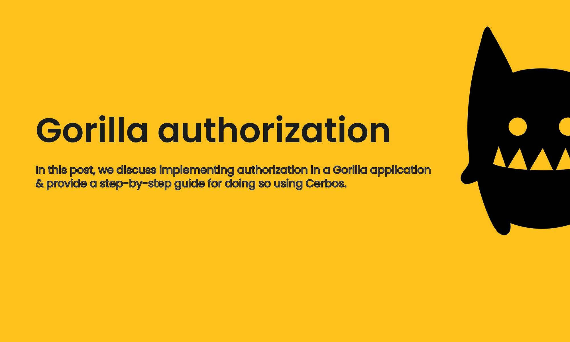 How to implement authorization in a Gorilla application