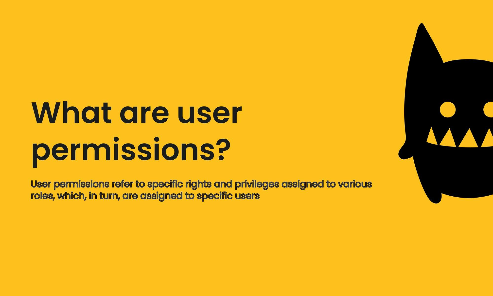 What are user permissions? | Find out here