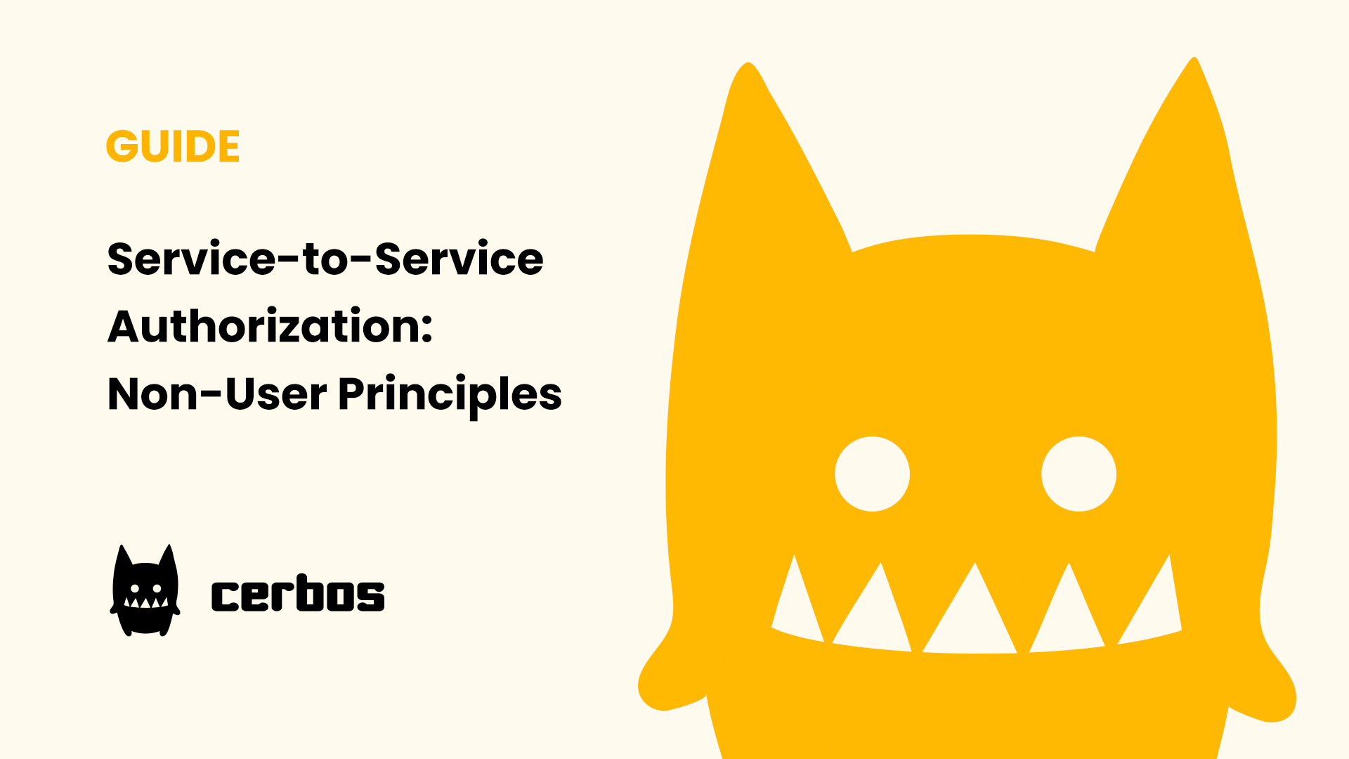 Service-to-service authorization: A guide to non-user principals