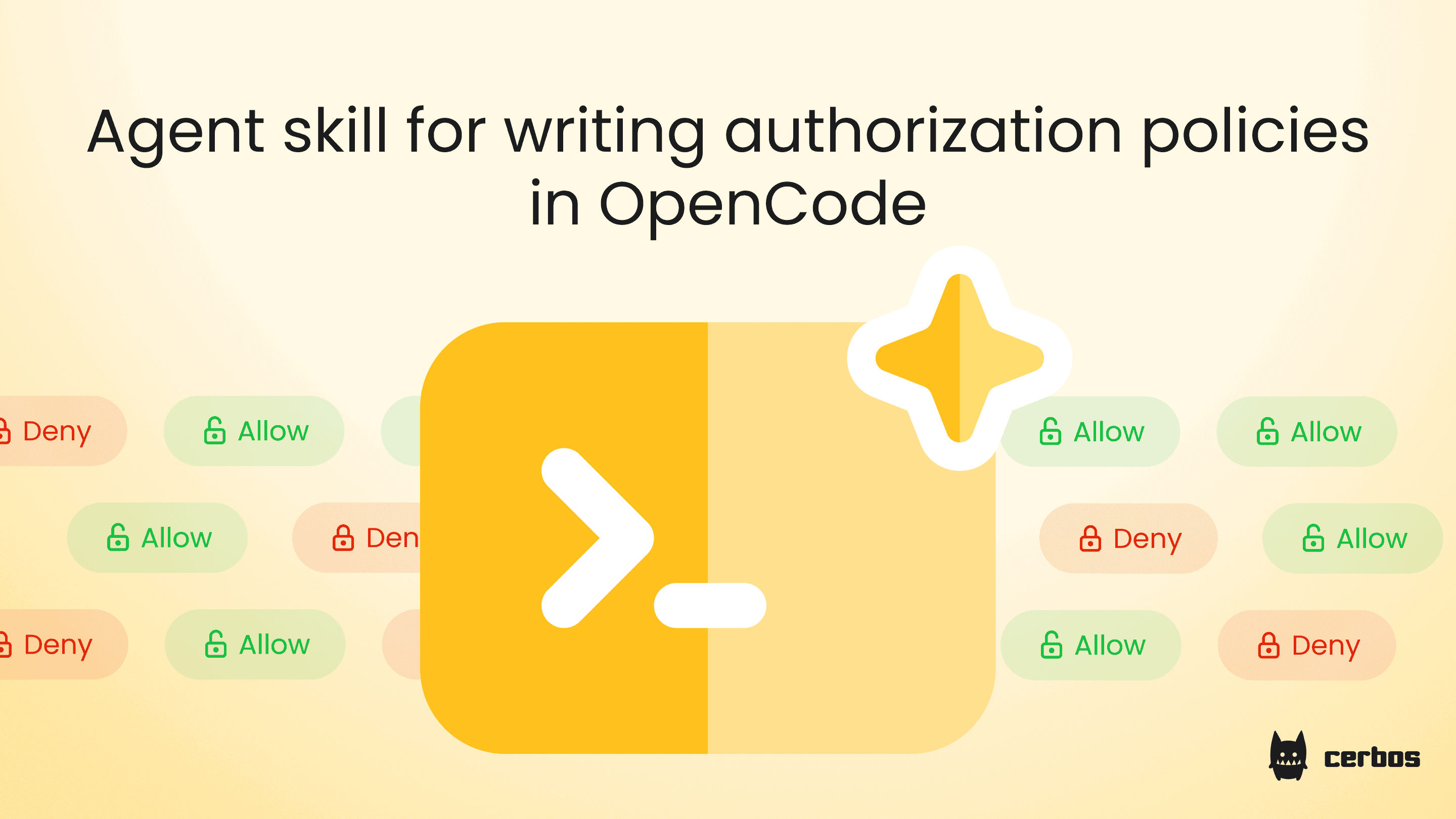 Agent skill for writing authorization policies in OpenCode