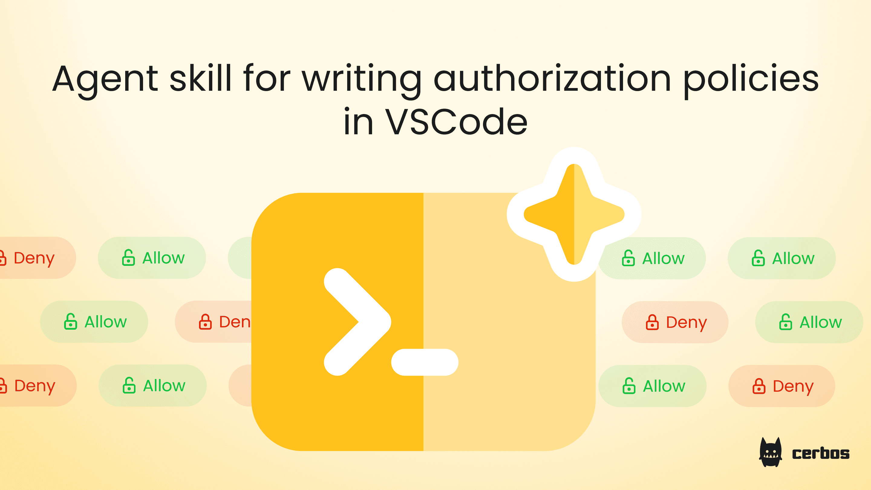 Agent skill for writing authorization policies in VSCode