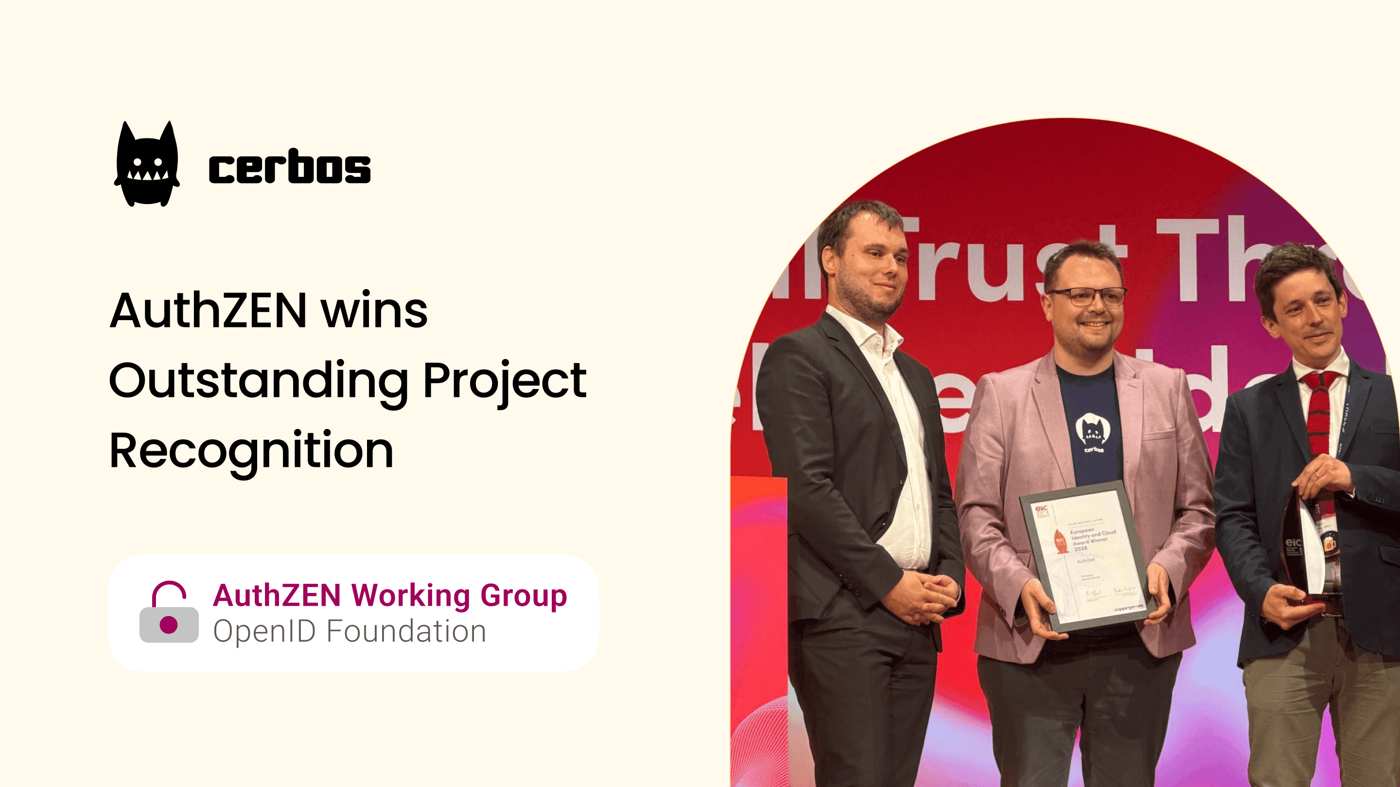 AuthZEN wins Outstanding Project Recognition at EIC 2026