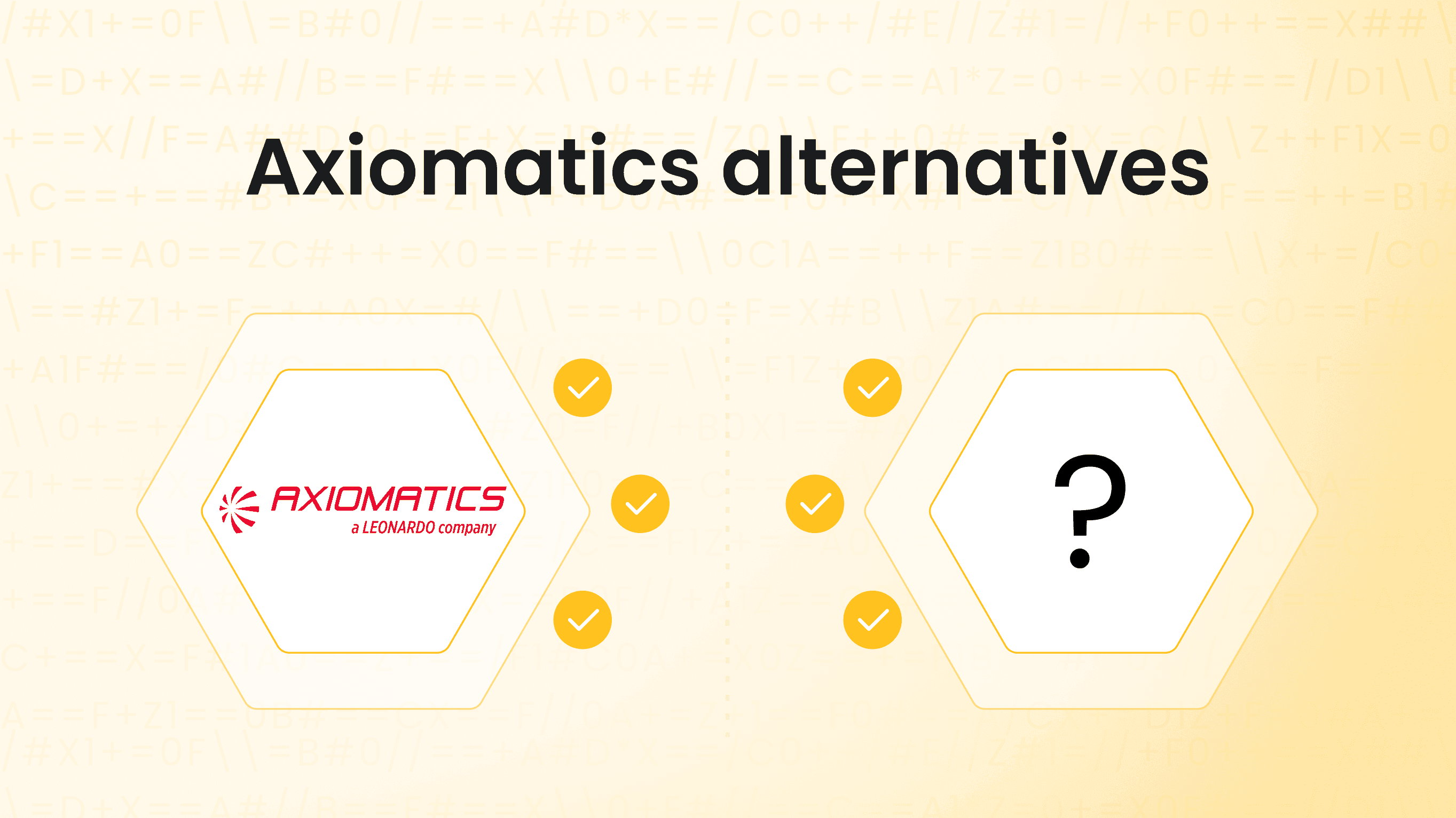 Axiomatics alternatives