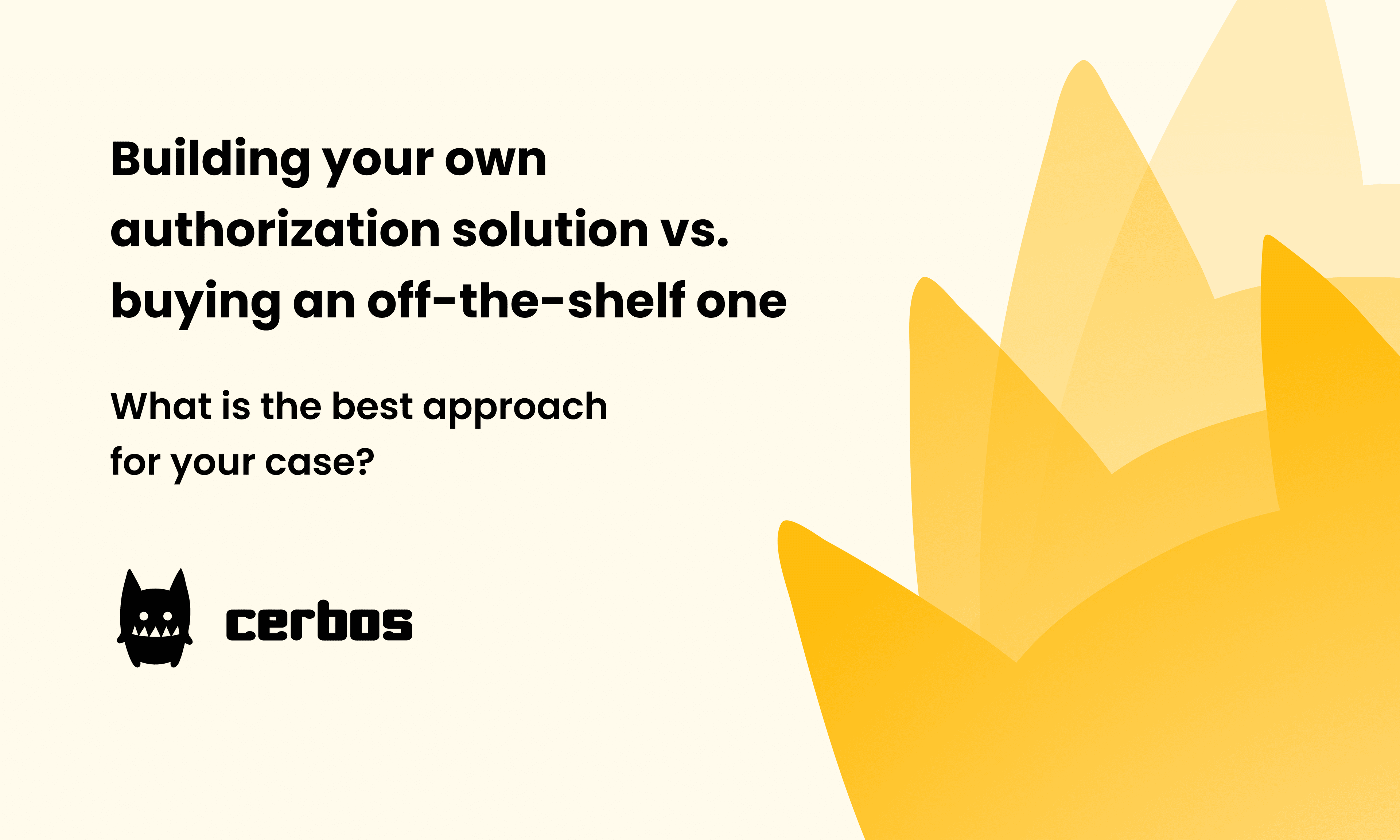 Building your own authorization solution vs. buying an off-the-shelf one
