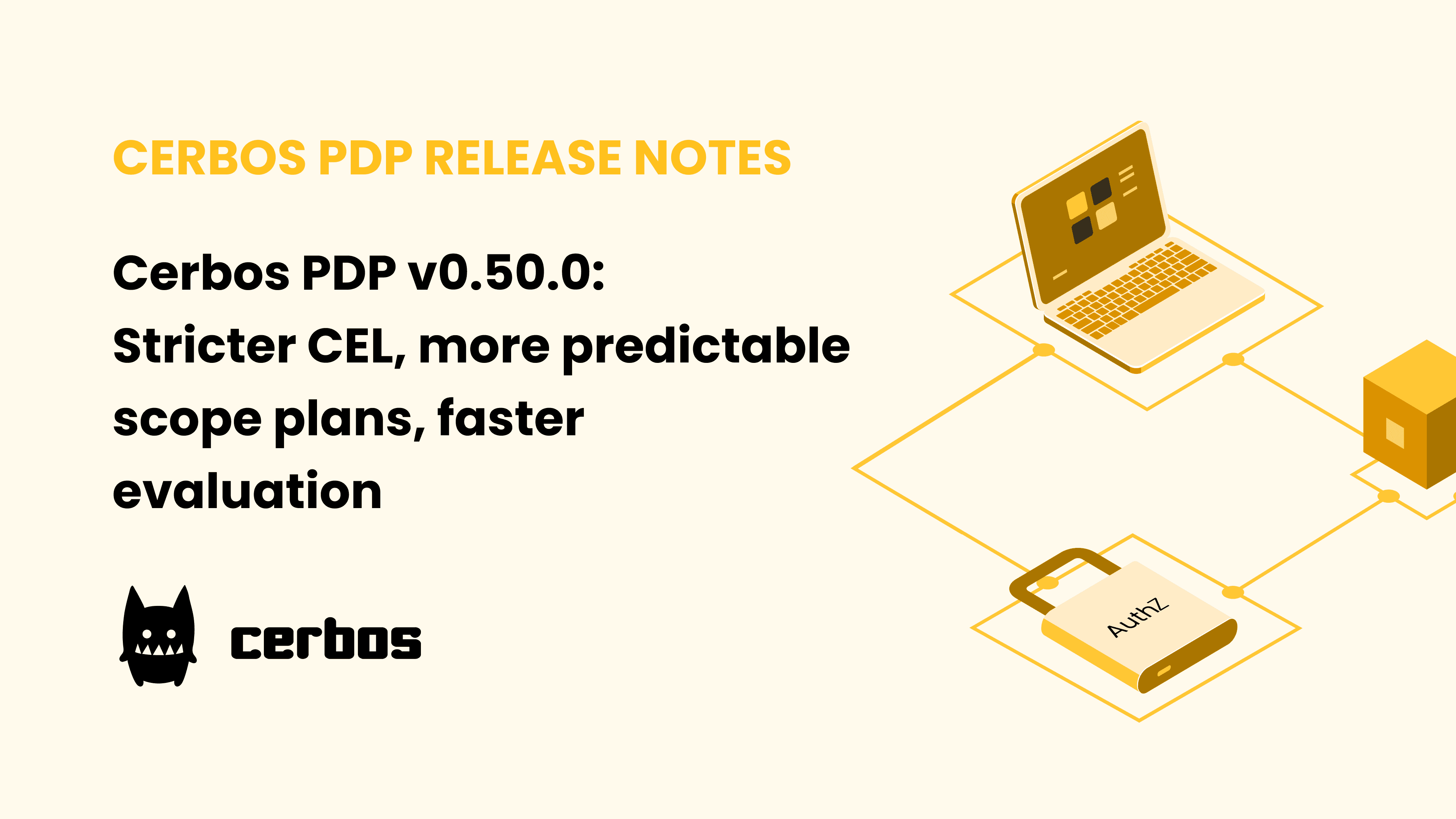 Cerbos PDP v0.50.0: Stricter CEL, more predictable scope plans, and faster evaluation
