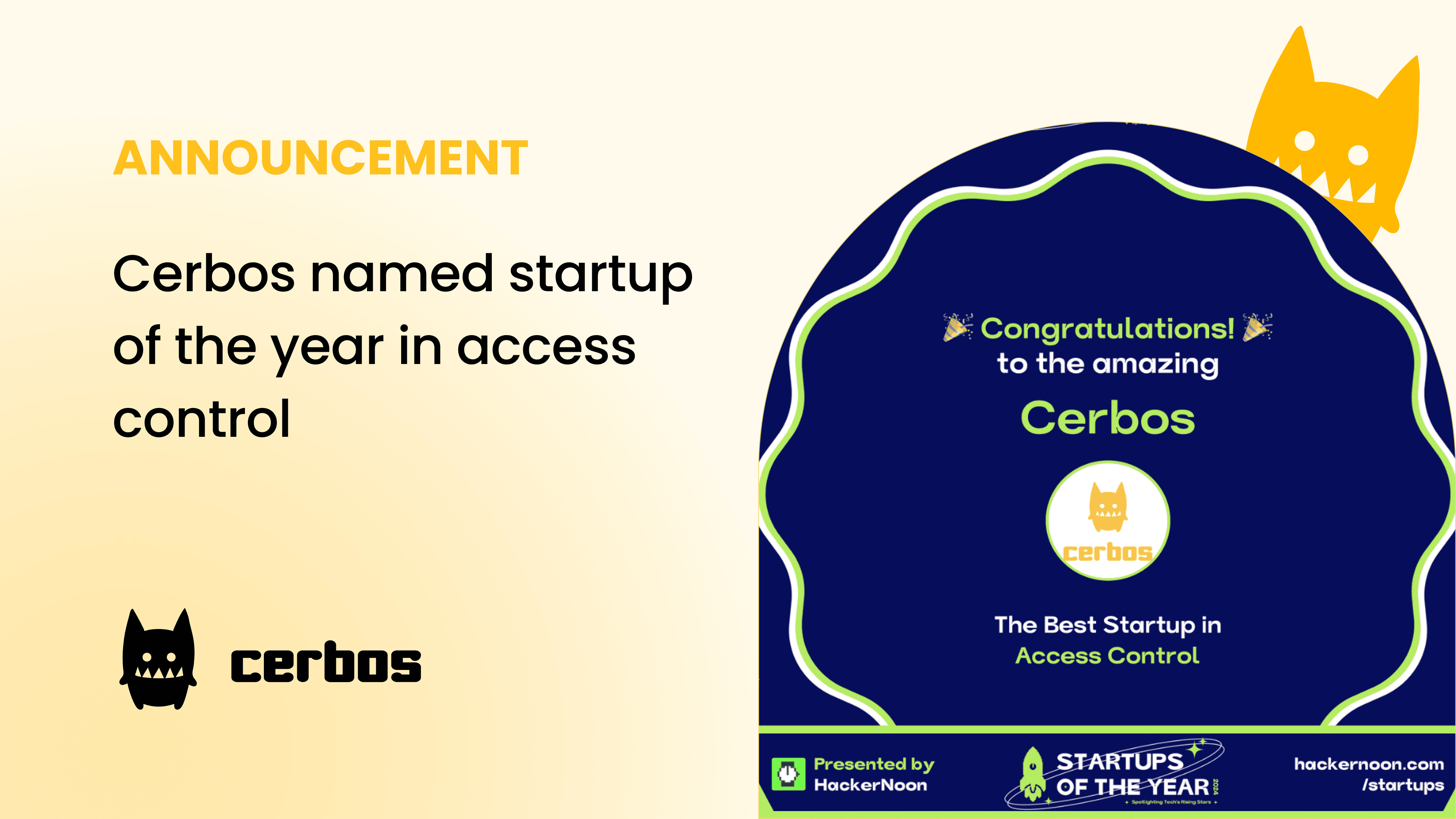 Cerbos named startup of the year in access control