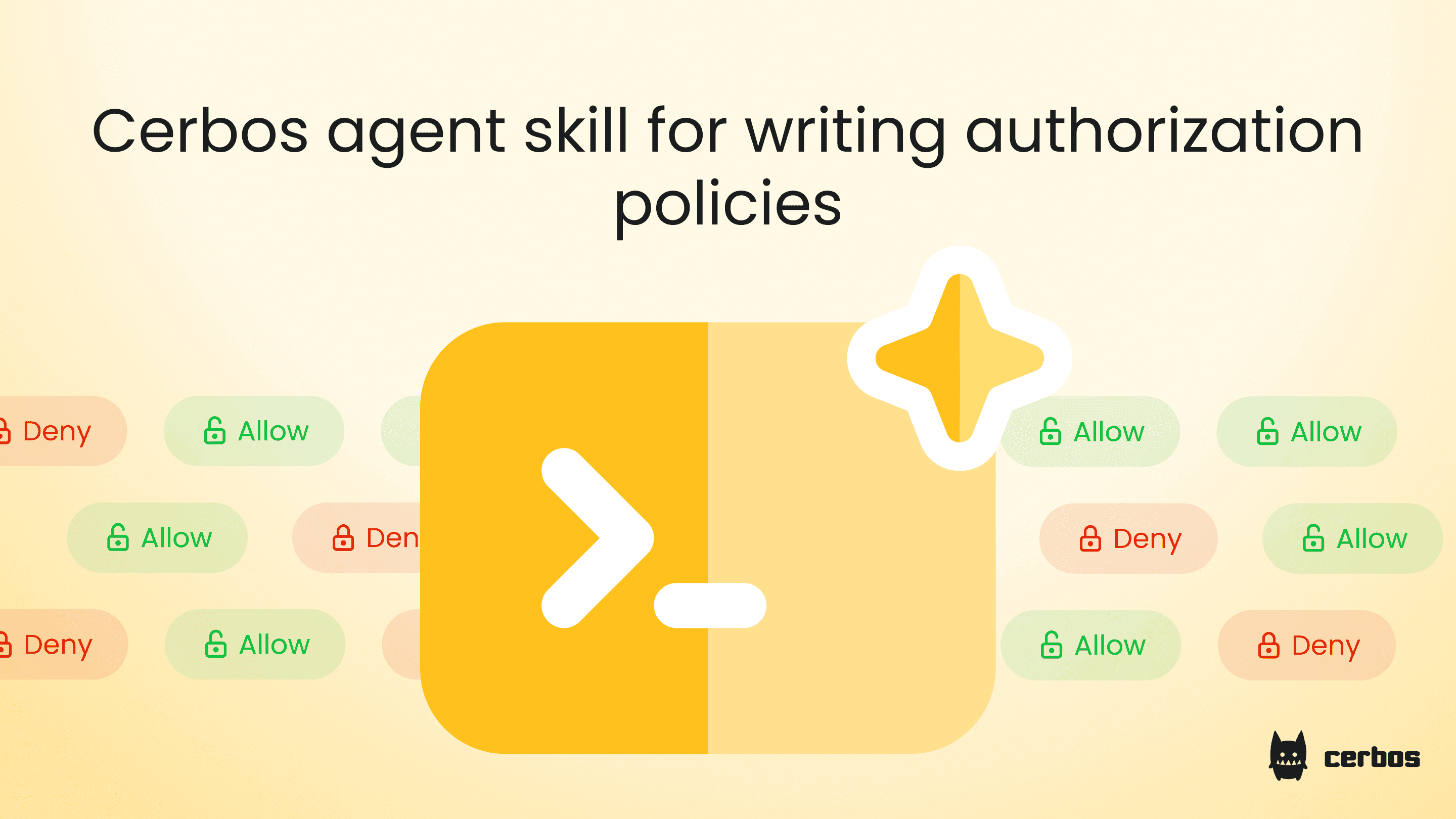 Agent skill for writing authorization policies