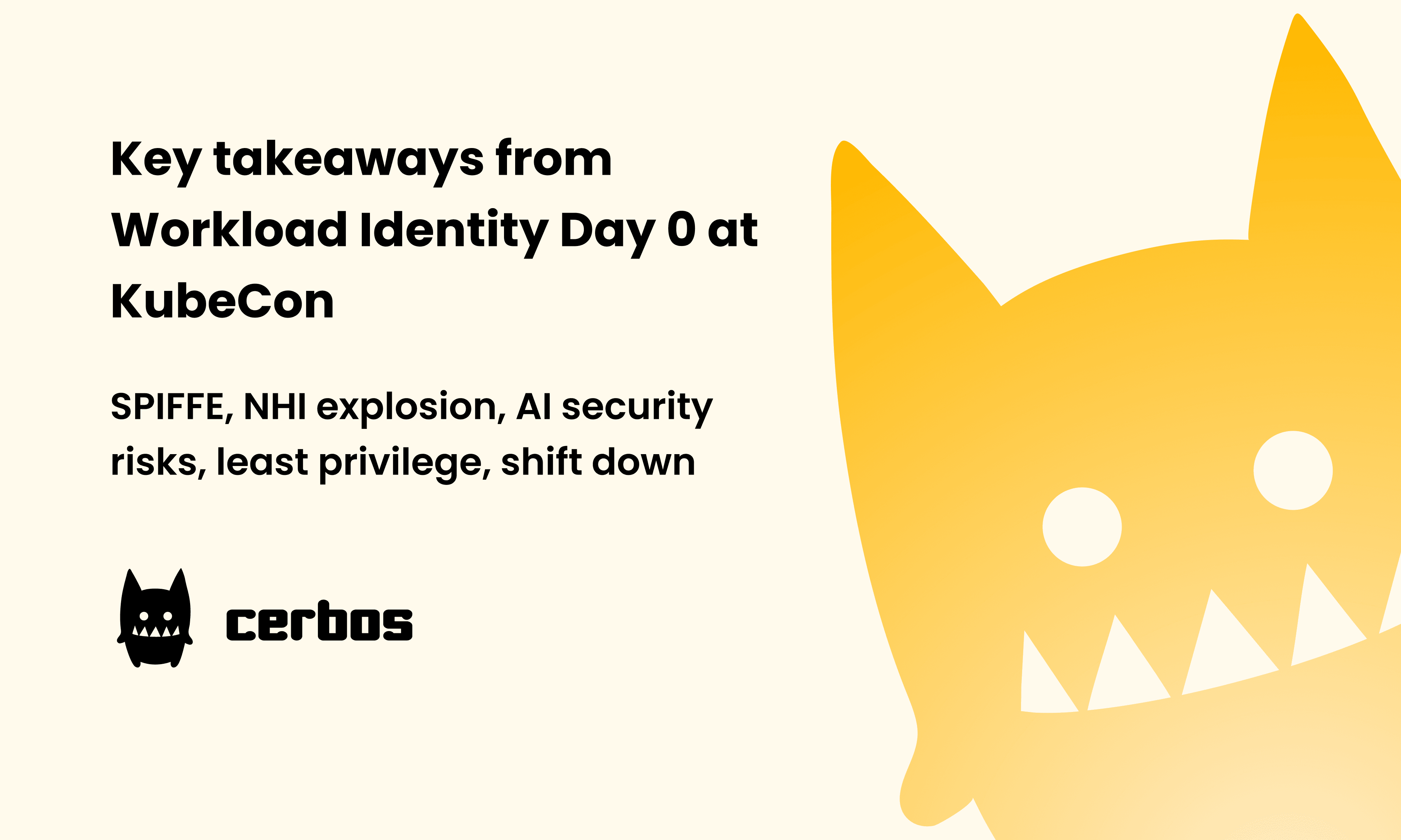 Key takeaways from Workload Identity Day 0 at KubeCon