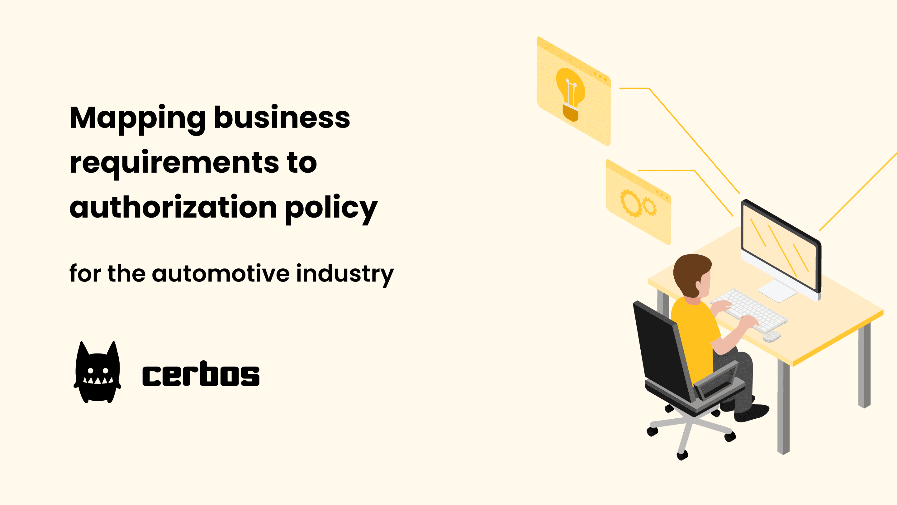 Mapping business requirements to authorization policy for automotive