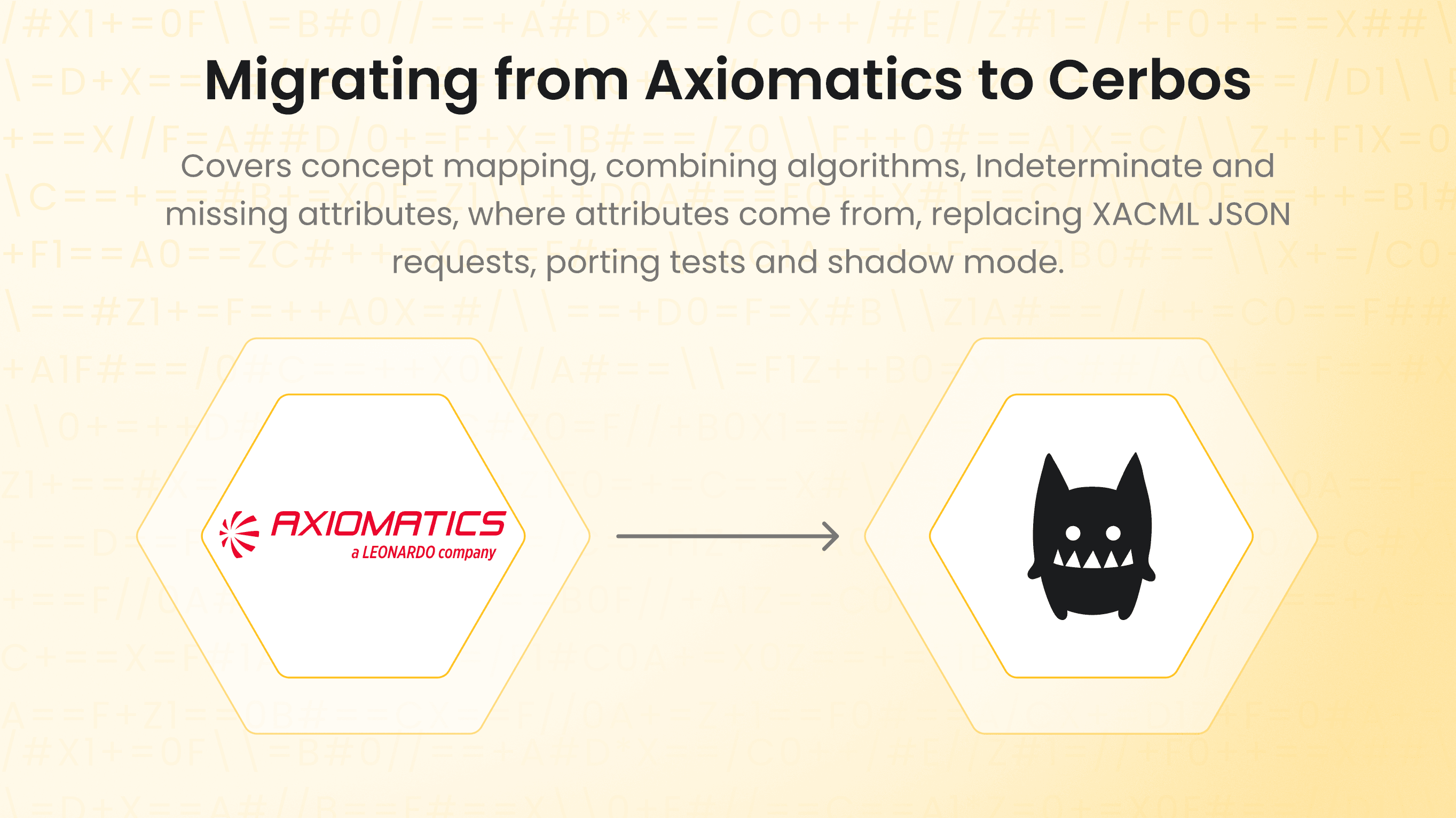 Migrating from Axiomatics to Cerbos