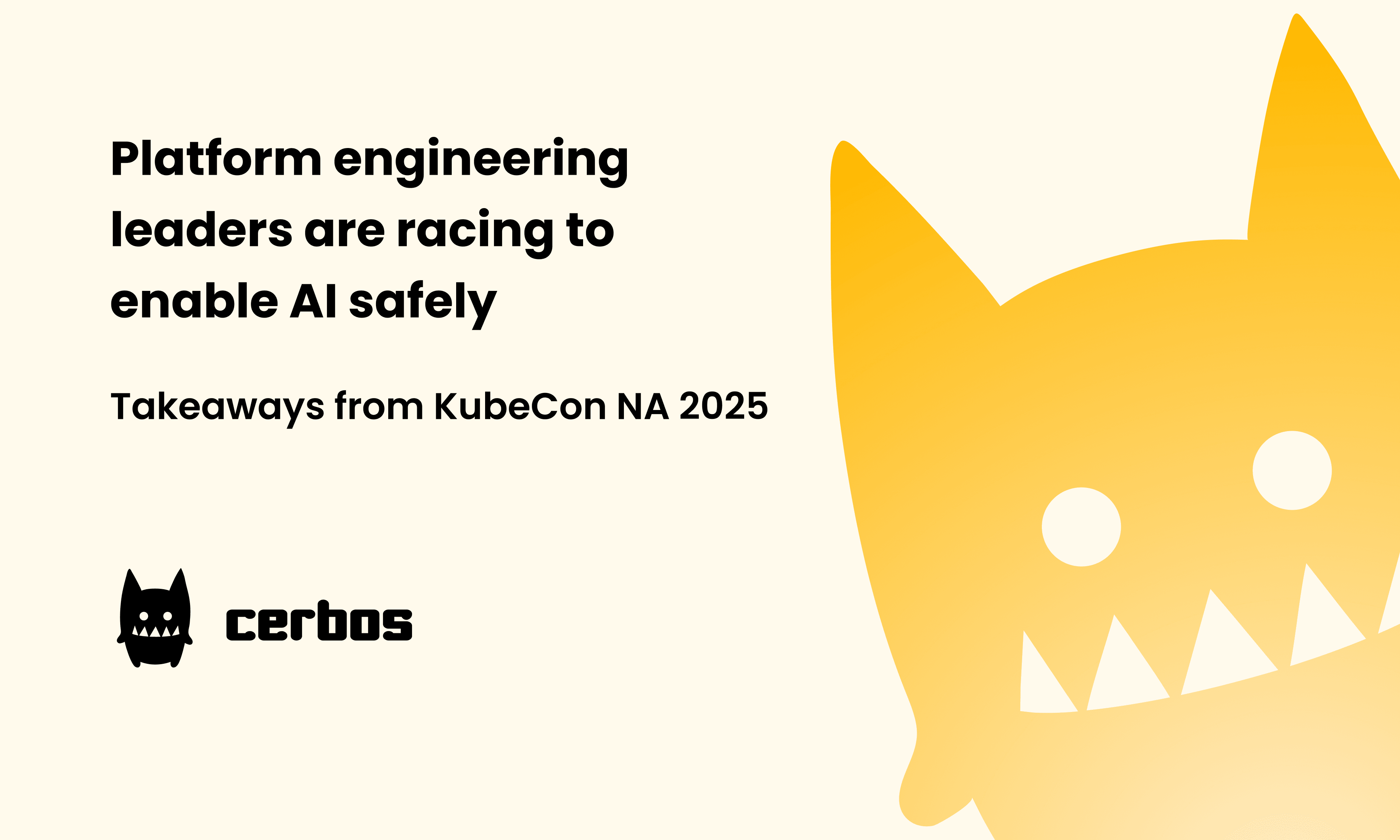 Platform engineering leaders are racing to enable AI safely - takeaways from KubeCon NA 2025