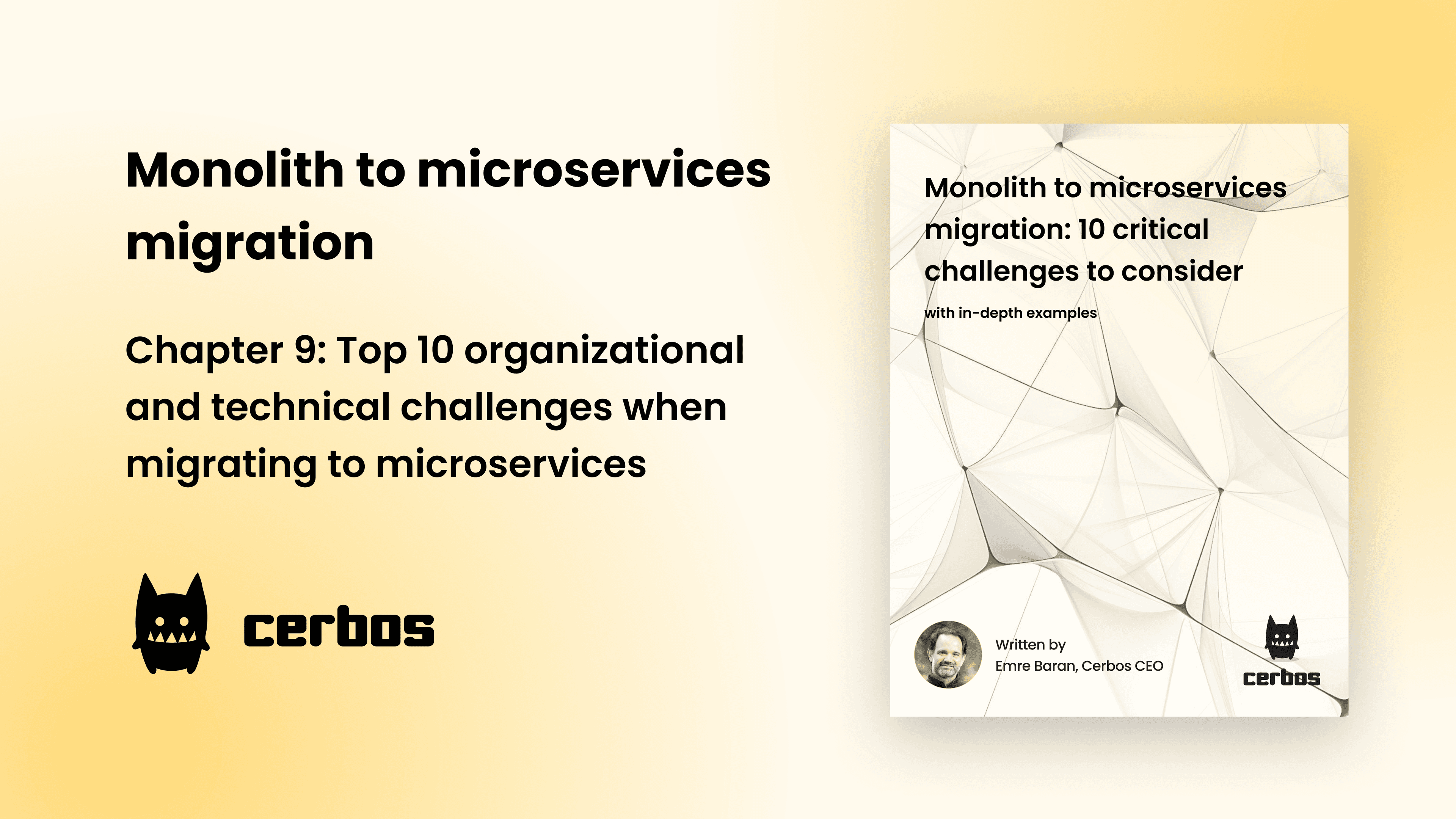 Top 10 organizational and technical challenges when migrating from a monolith to microservices (with in-depth company examples)