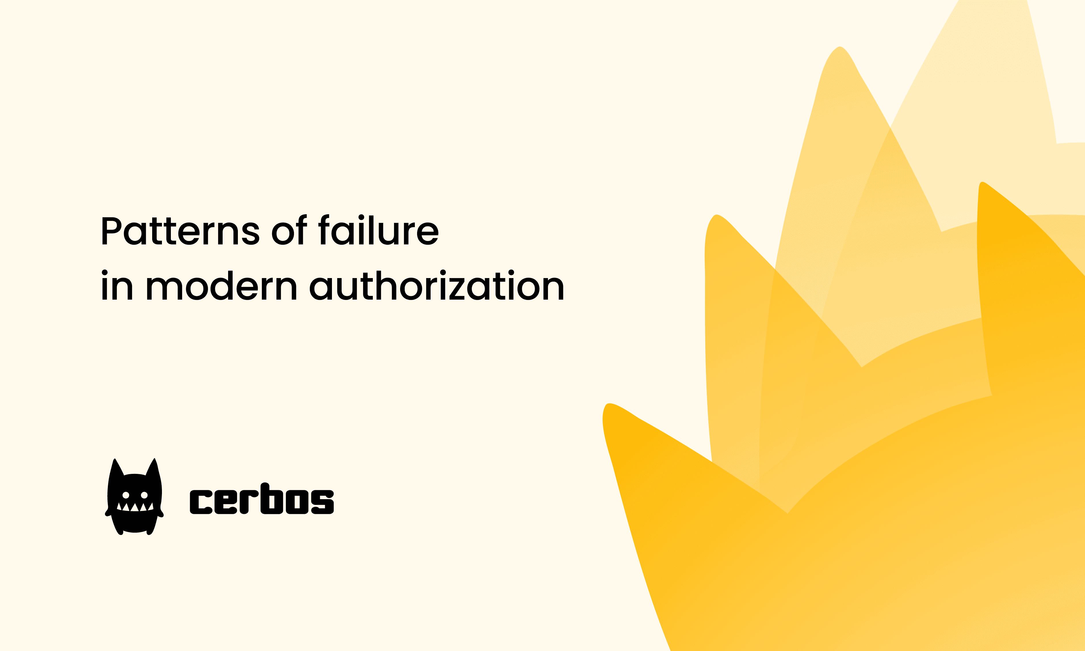 Patterns of failure in modern authorization
