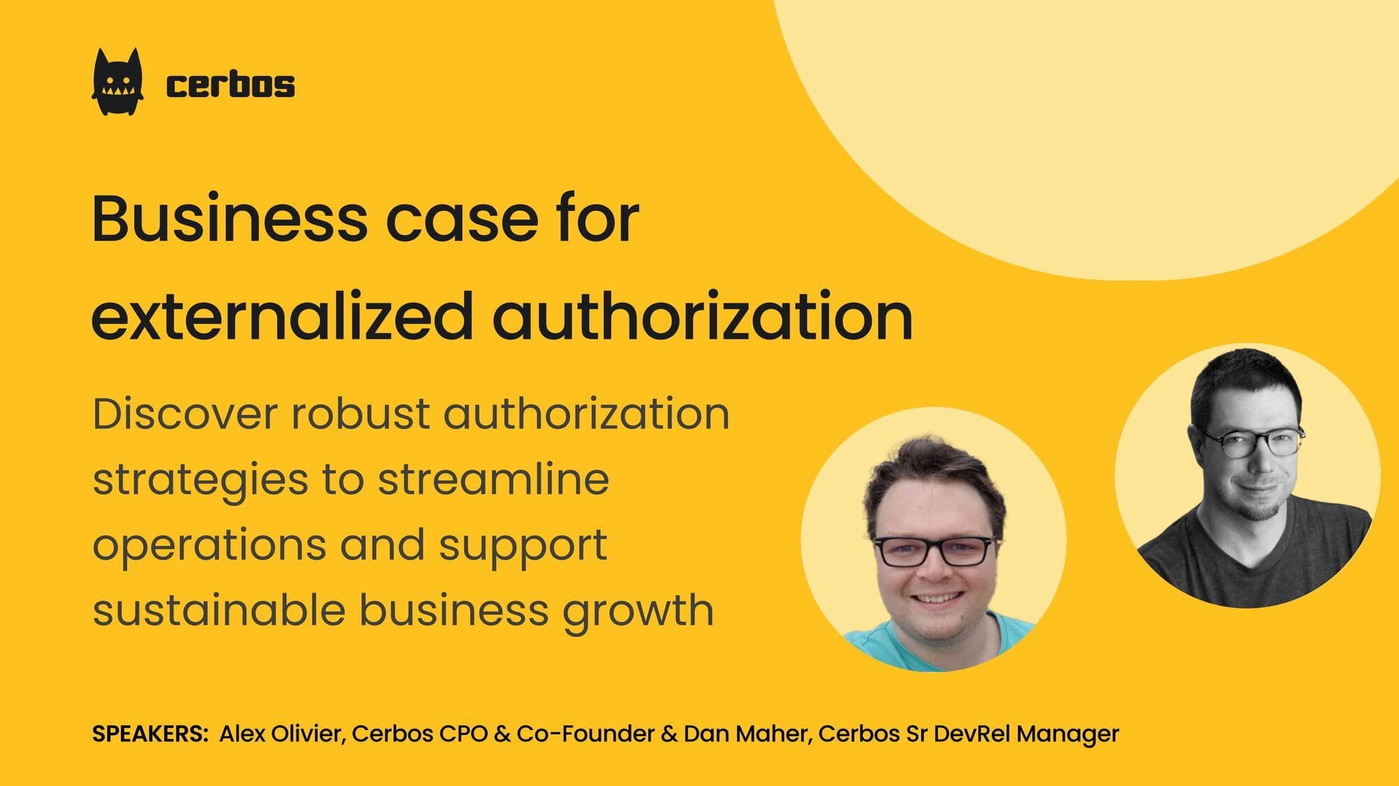 Recap of webinar: "Business case for externalized authorization"