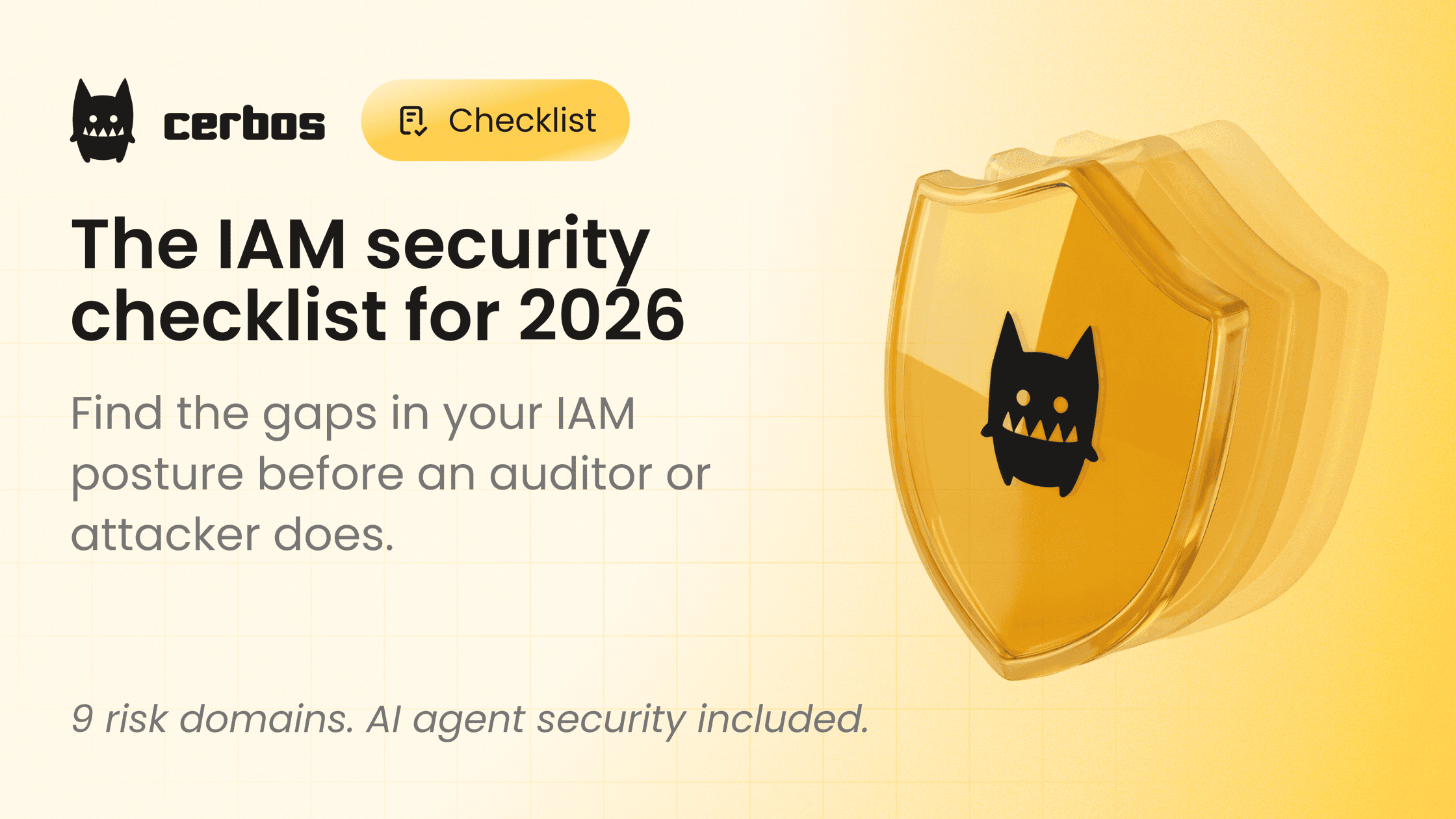 The IAM security checklist for 2026