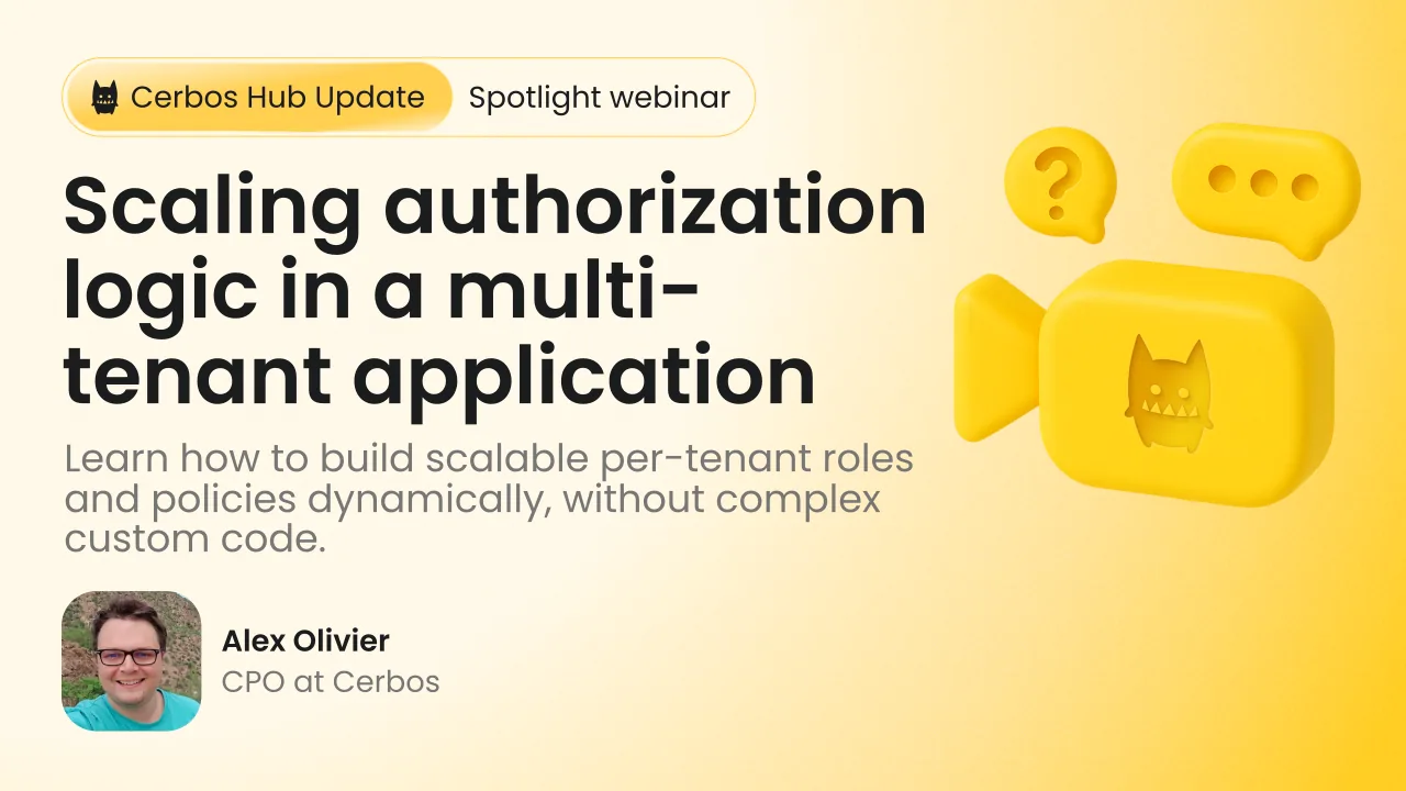 Scaling authorization logic in a multitenant application
