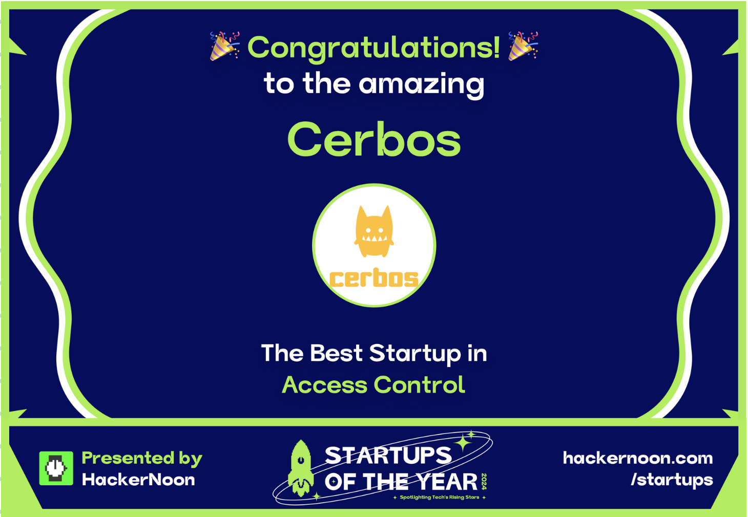 Startup of the Year 2024 in Access Control by HackerNoon