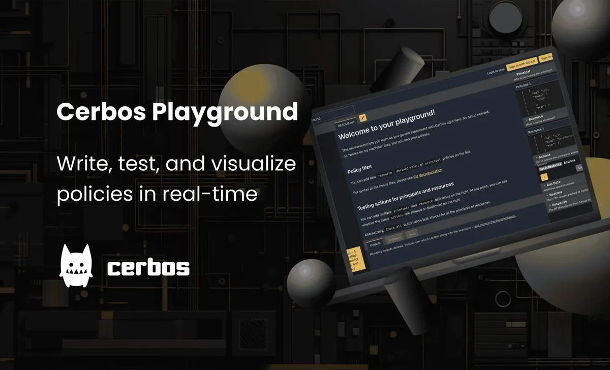 Experiment, learn, and prototype with Cerbos Playground
