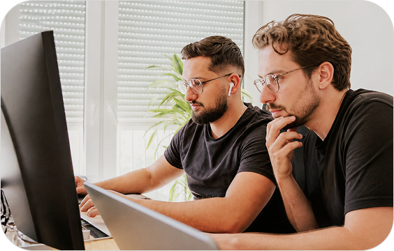 Cerbos team collaborating in the office